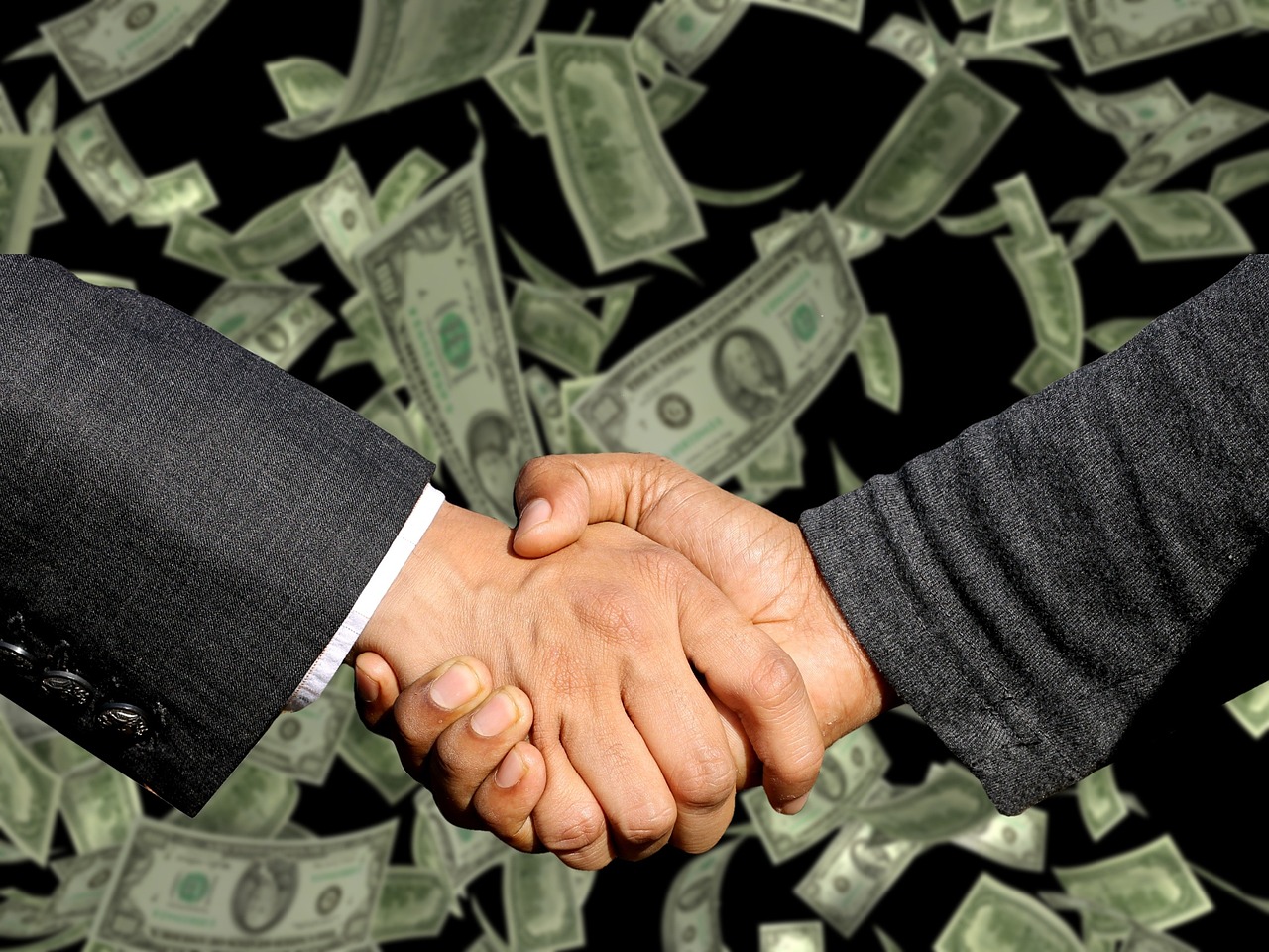 Business owner receiving funding