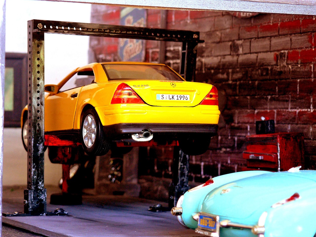 Mechanic working on equipment